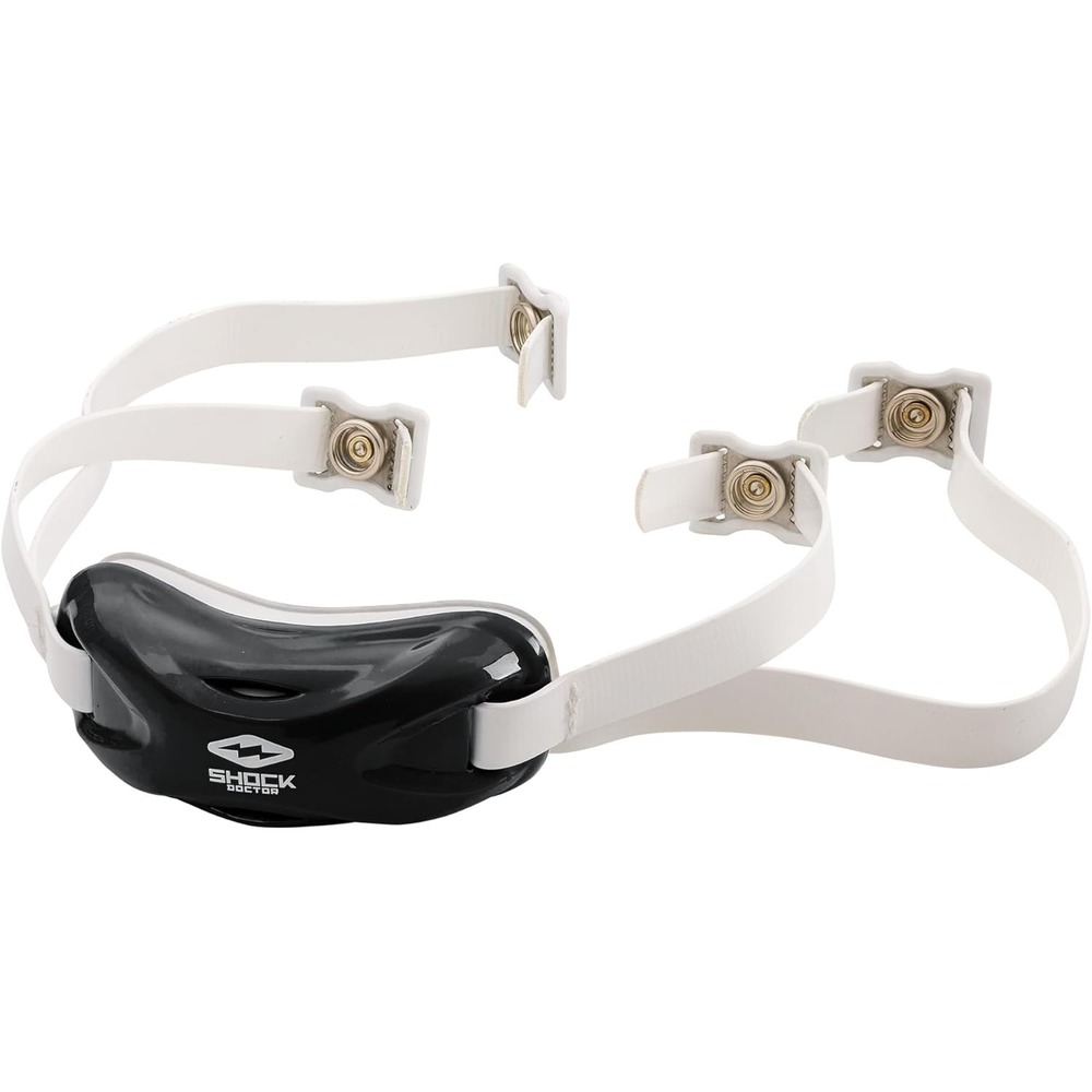 Shock Doctor Football Helmet Chin Strap, Adjustable Straps - Black, Youth